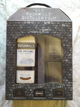 Bushmills Original 40% Gift Pack+2 Glasses 1L