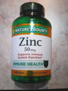 Zinc 50mg Nature's Bounty, 400 капсул